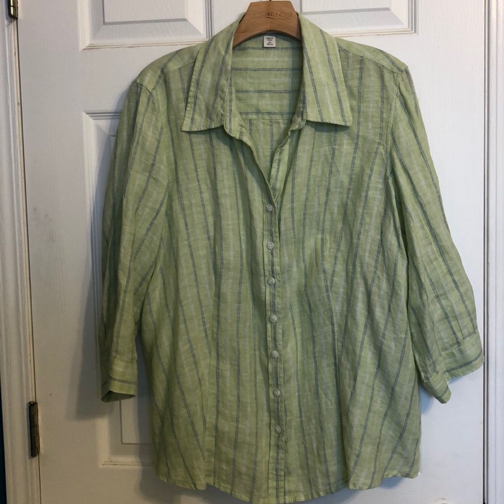 Size 2X Coldwater Creek linen blouse